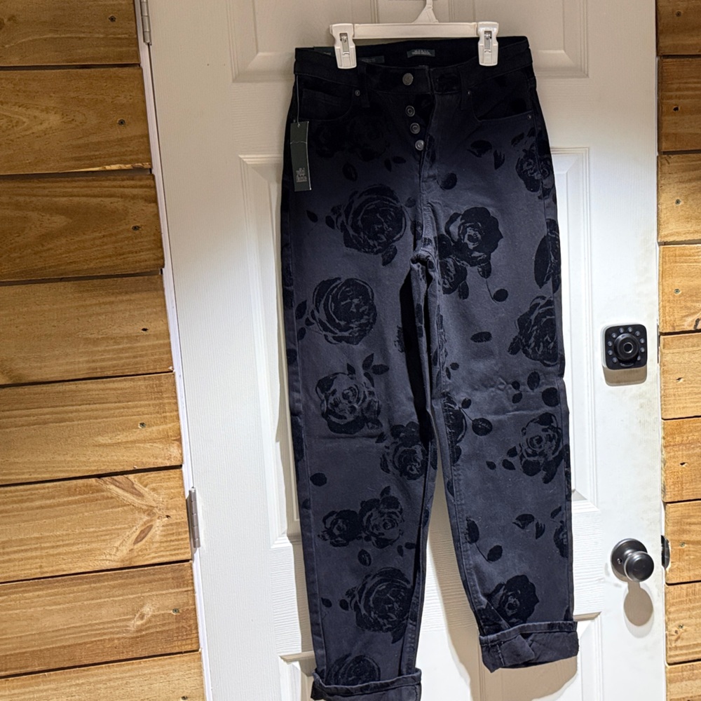Wild Fable Black Floral Women Jeans Size 4